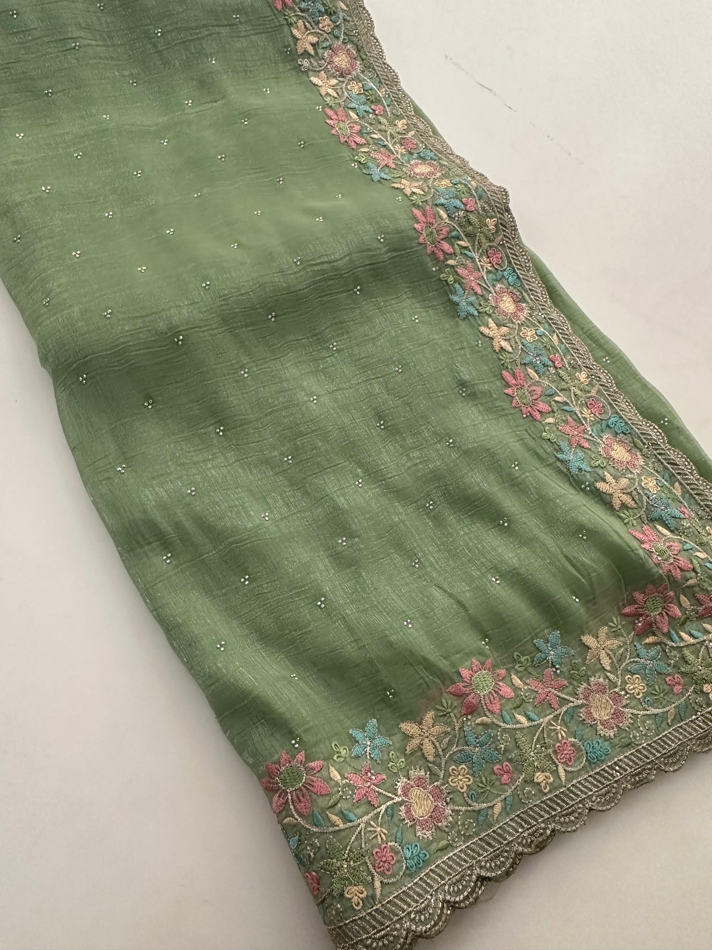 Organza Work Saree-M30
