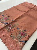 Cut Work Designer Full Embroidery Work Pure Tussar-J20