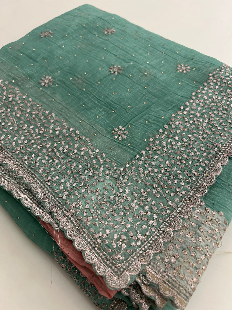 Organza Work Saree-M30