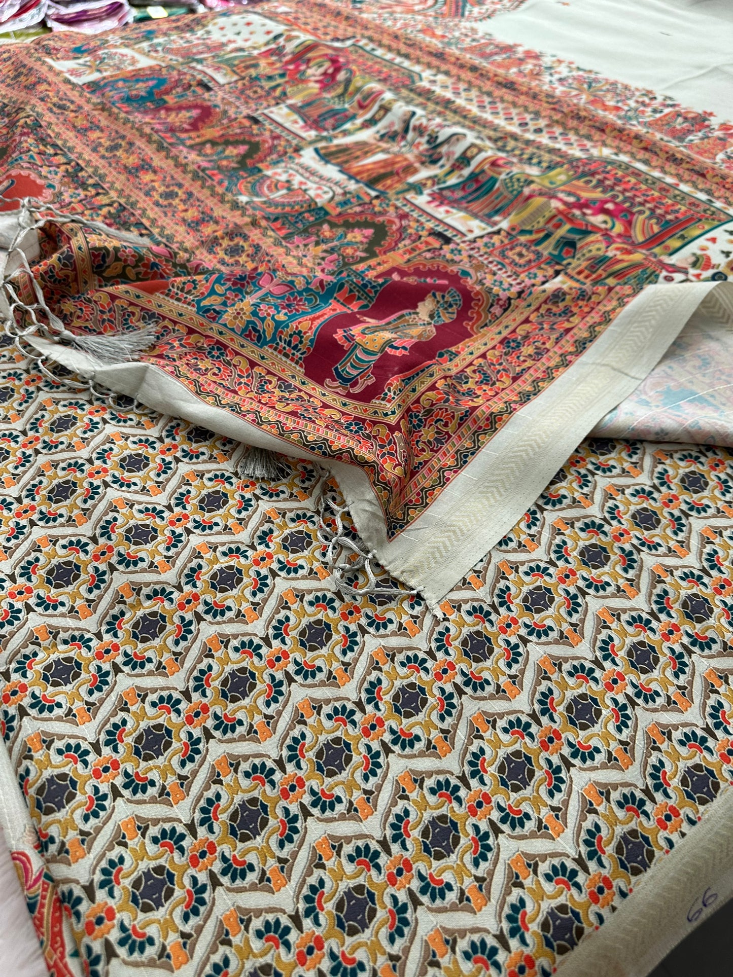 Kalamkari Tussar Fancy-M10