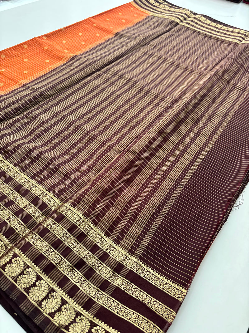 Fancy Crape Saree-J18