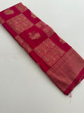 🌹Banarsi Crape Fancy Sarees On Rich Pallu Designs and Self Blouse On it. 🌹 JU27
