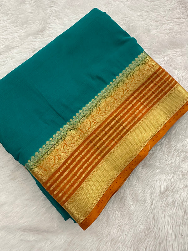 Semi Mysore Crape Fancy-JU4