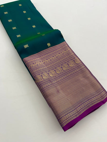Pure Kanchipuram silk saree with silk mark certified