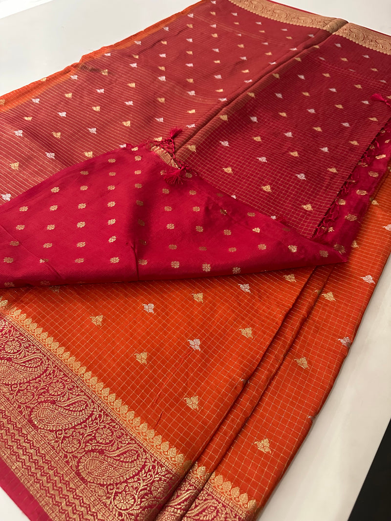 Viscose Banarasi saree-M27
