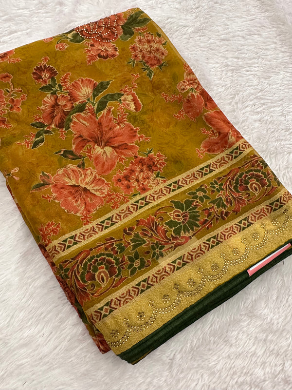 Brosso Fancy Saree New-JU10