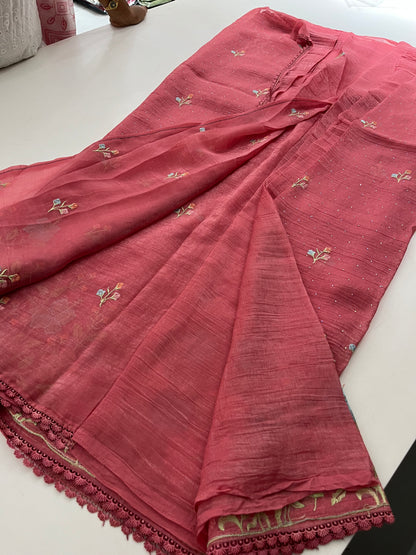 Ju9  Soft Organza Embroidery