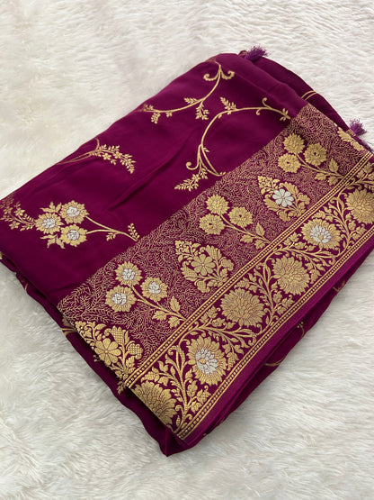 Pure Designer Satin Crape-M14