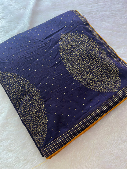 Tussar Work Fancy Saree