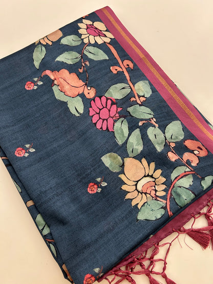 Tussar Printed Saree-M23