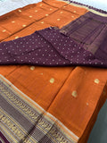 Fancy Tussar Silk Saree-JU13