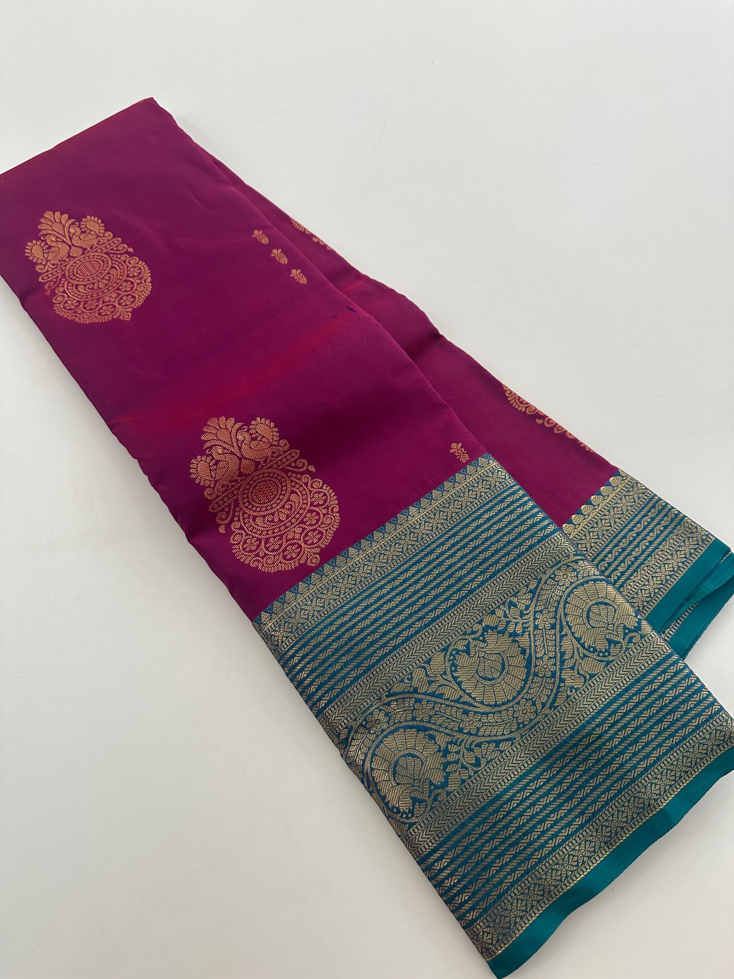 Semi Kanchi Silk Saree-JU16