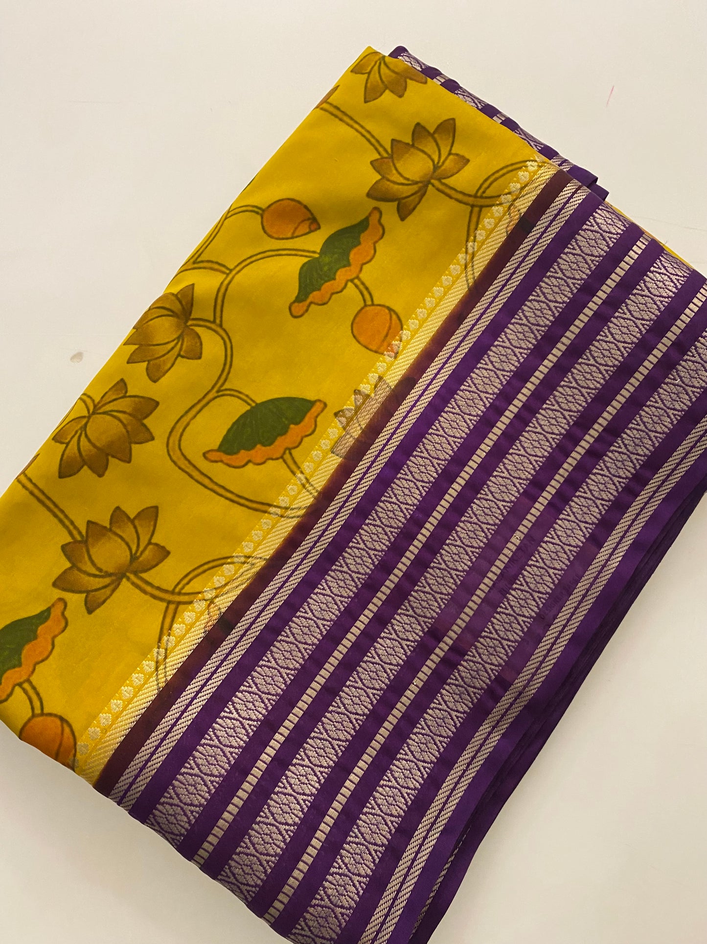 149 floral semi mysore silk