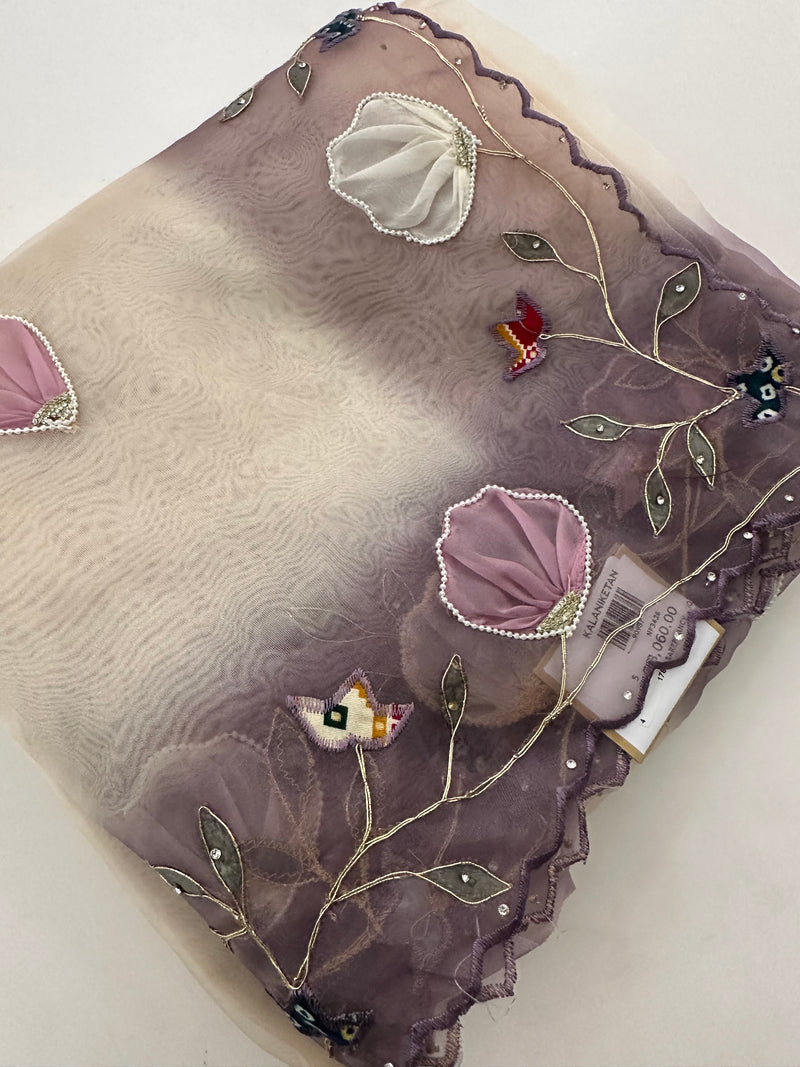 Faded Organza work Fancy appliqués -M24