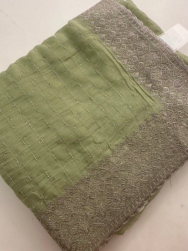 Fancy Designer work saree- M26