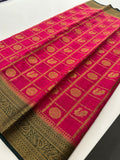 New collection in South Cotton Silk sarees for Varmahalaxmi with contrast matching blouse piece🌹-AU3