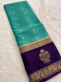 Semi Mysore Crape Silk saree-JU19