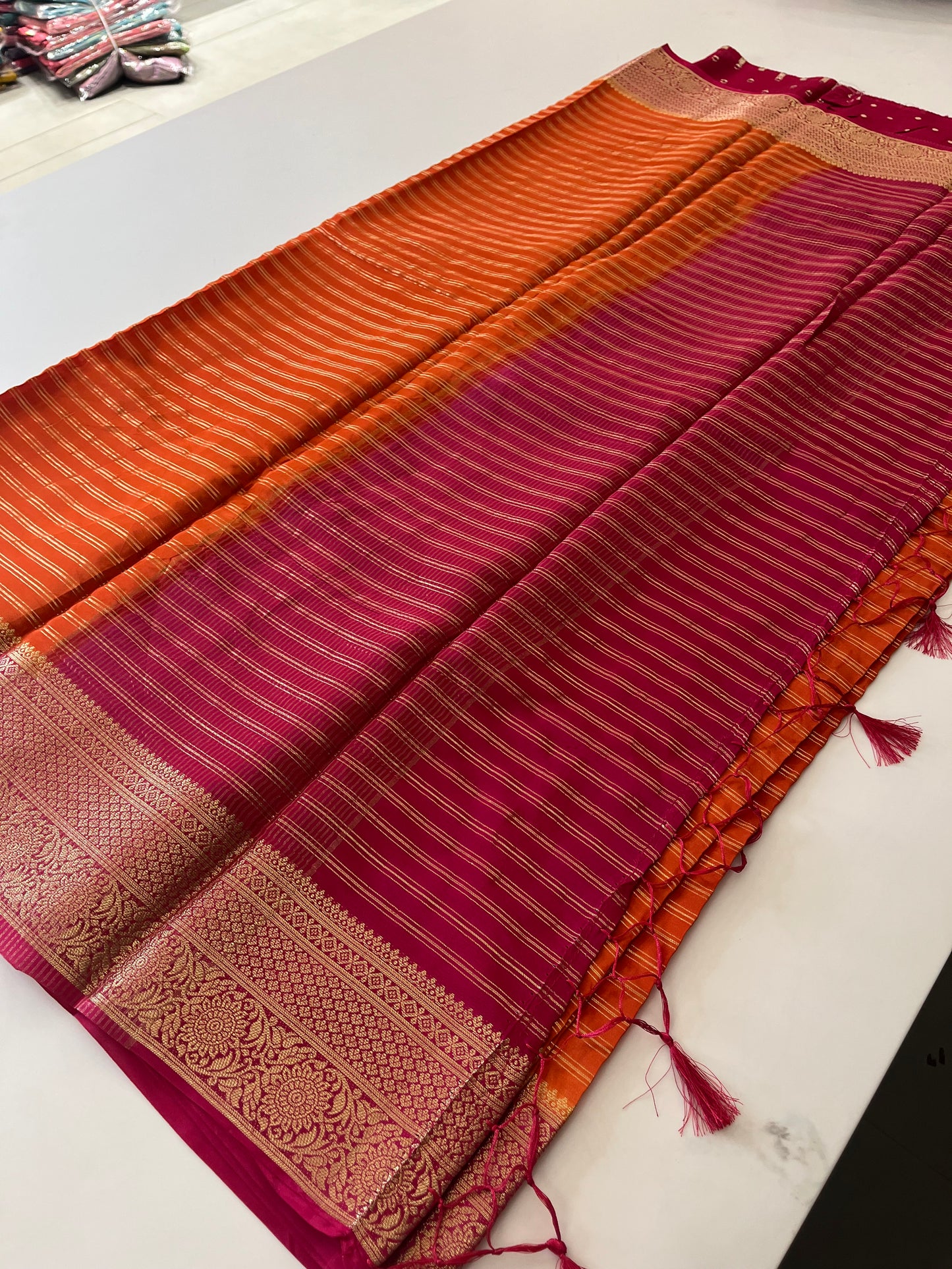 Designer Crape silk saree