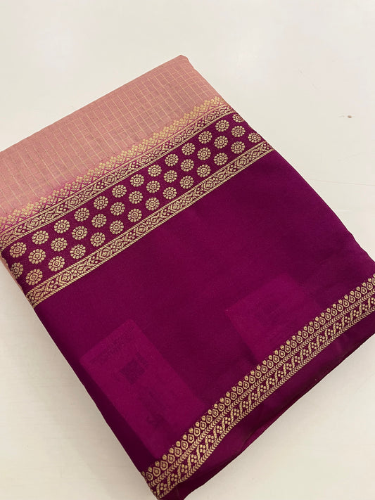 Designer crape silk