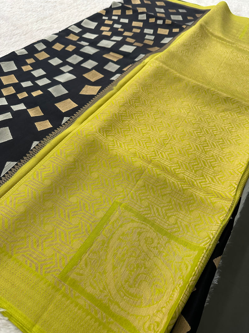 Banarsi Viscose Fancy Saree-JU12