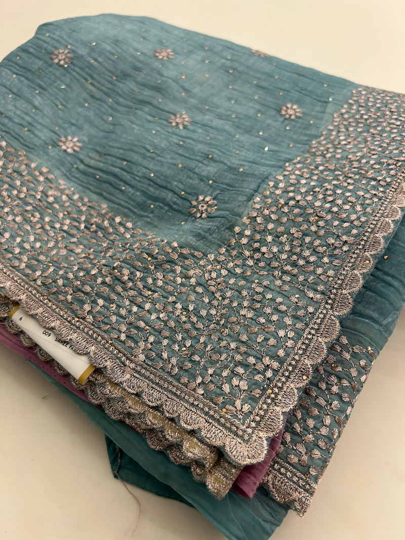 Organza Work Saree-M30