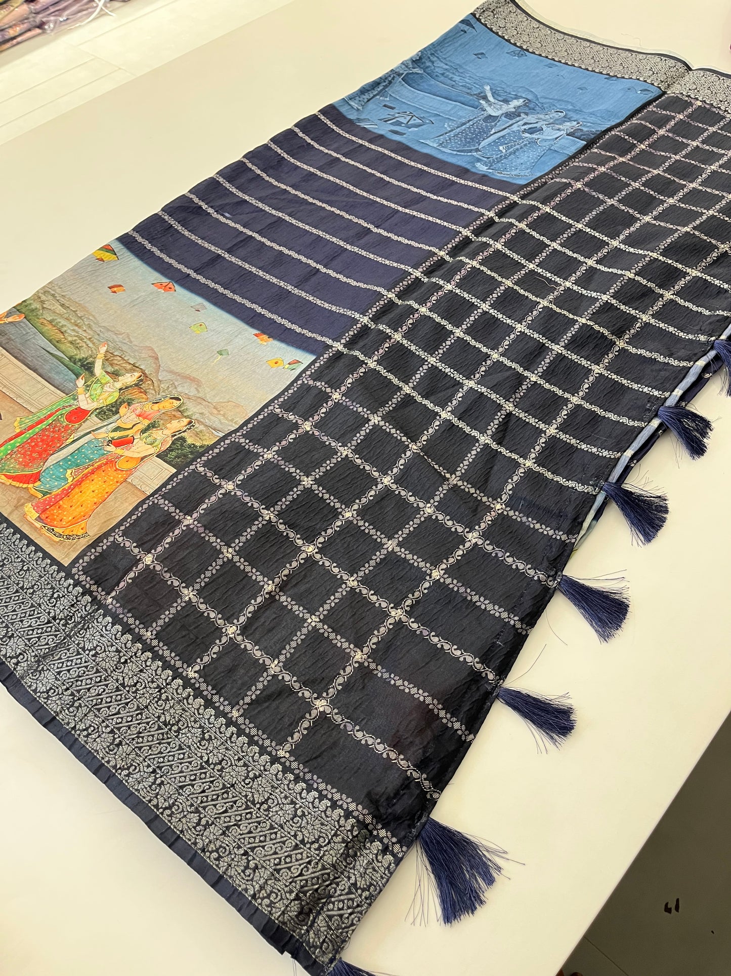 Crush Tussar  Designer