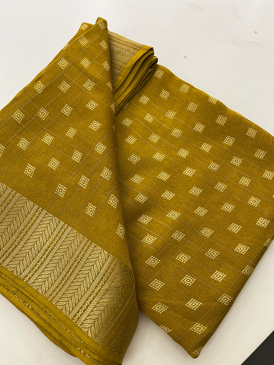 Tussar Chiffon