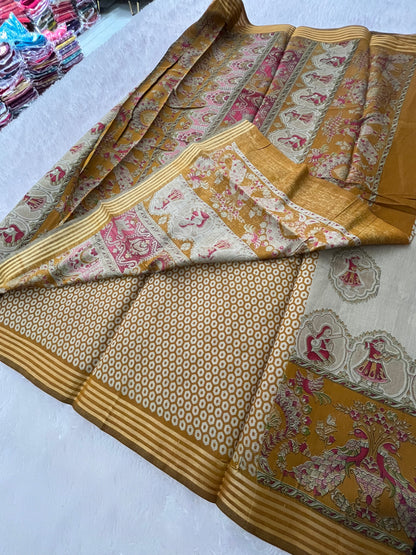 Crape chiffon printed