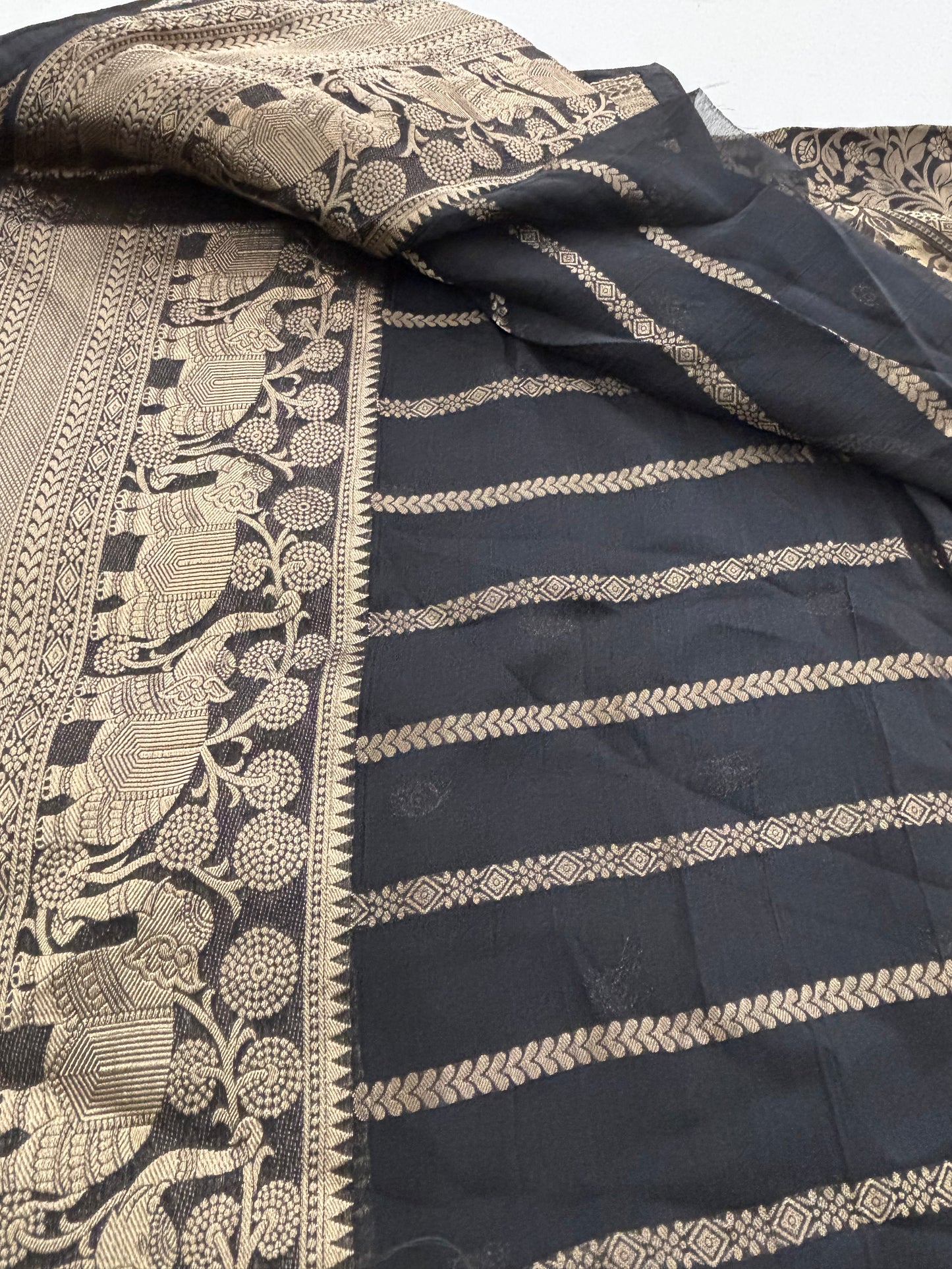 Premium Laser Chiffon Saree-M15