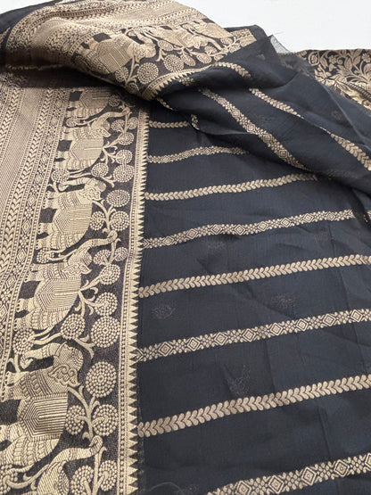 Premium Laser Chiffon Saree-M15