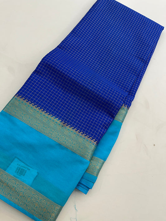 Crepe Small Checks Bentex Border