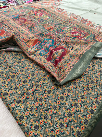 Kalamkari Tussar Fancy-M10
