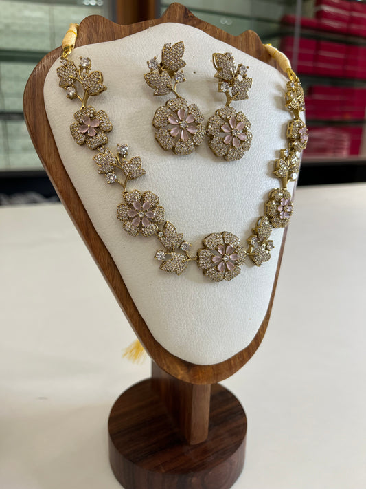 Premium stone flowers jewellery-1029