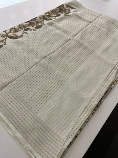 Pure Tussar Cotton Full Embroidery