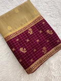 Crape Fancy Saree-JU3
