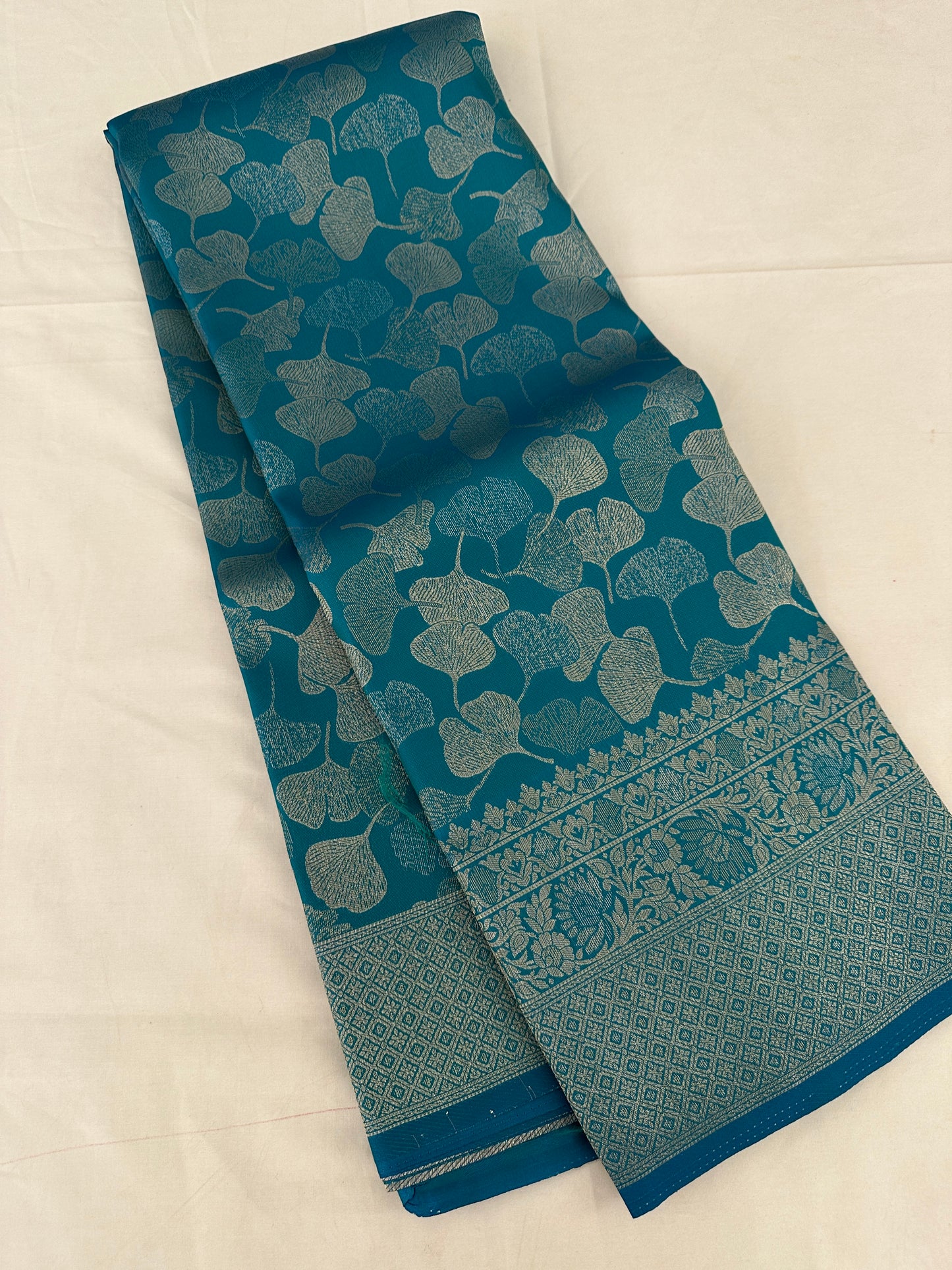 Rama Blue Soft Kanjeevaram Styles Zari Designer Saree