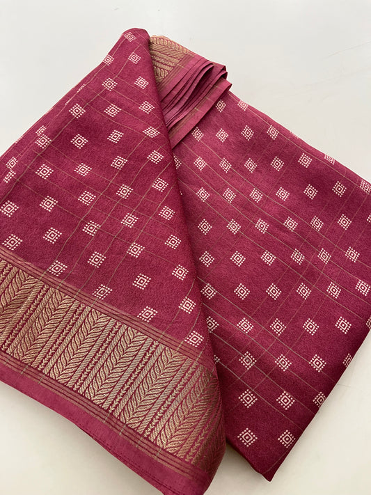 Tussar Chiffon