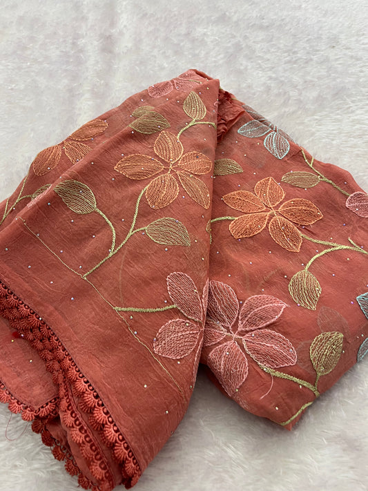 Organza Fancy saree