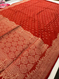 Venkatagiri fancy soft Linen Cotton sarees with self blouse and fancy Border and Butties all over 🌹-AU9