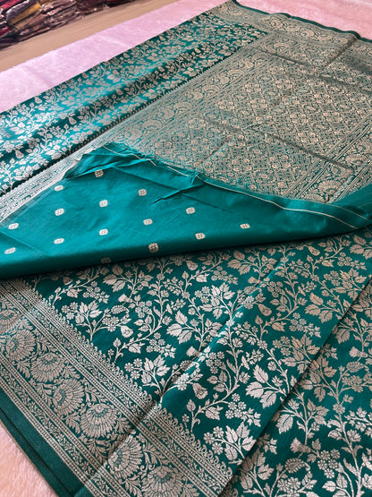 Tussar Silver Brocade