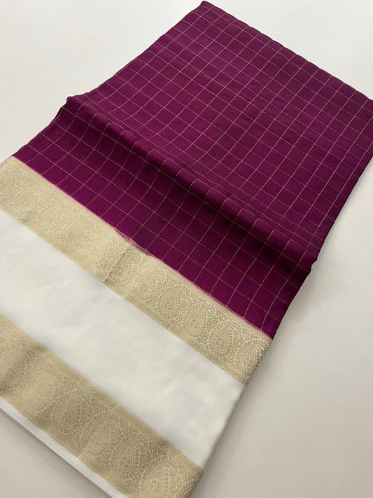 Dupion silk saree