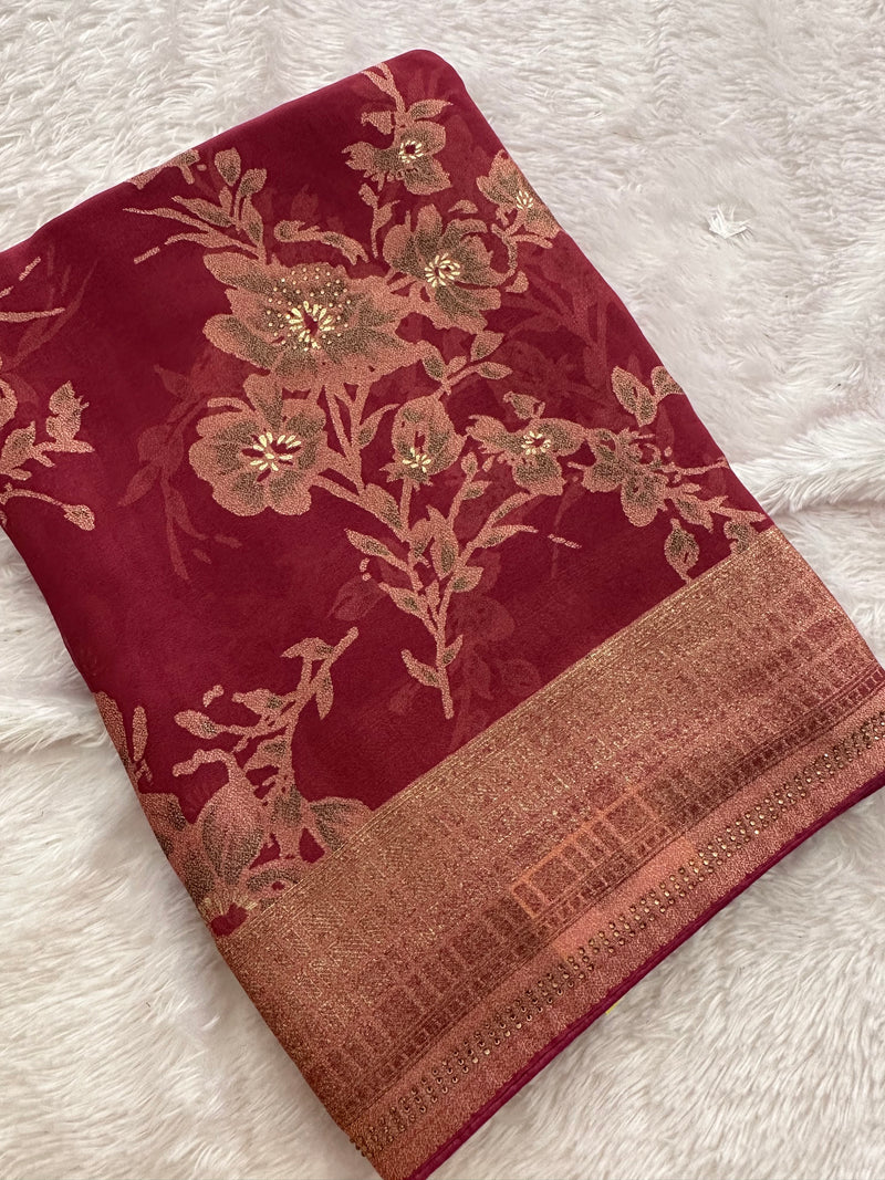 Brosso Fancy Saree New-JU3