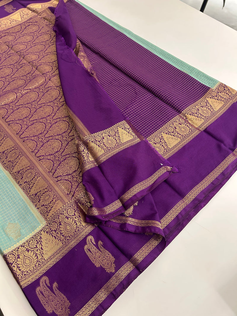 Semi Mysore Silk Saree-JU31