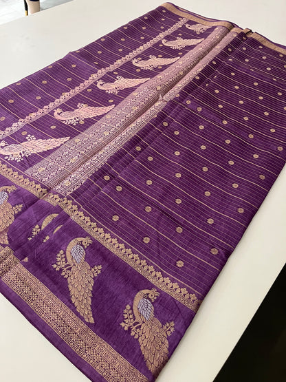 Tussar Chiffon Saree