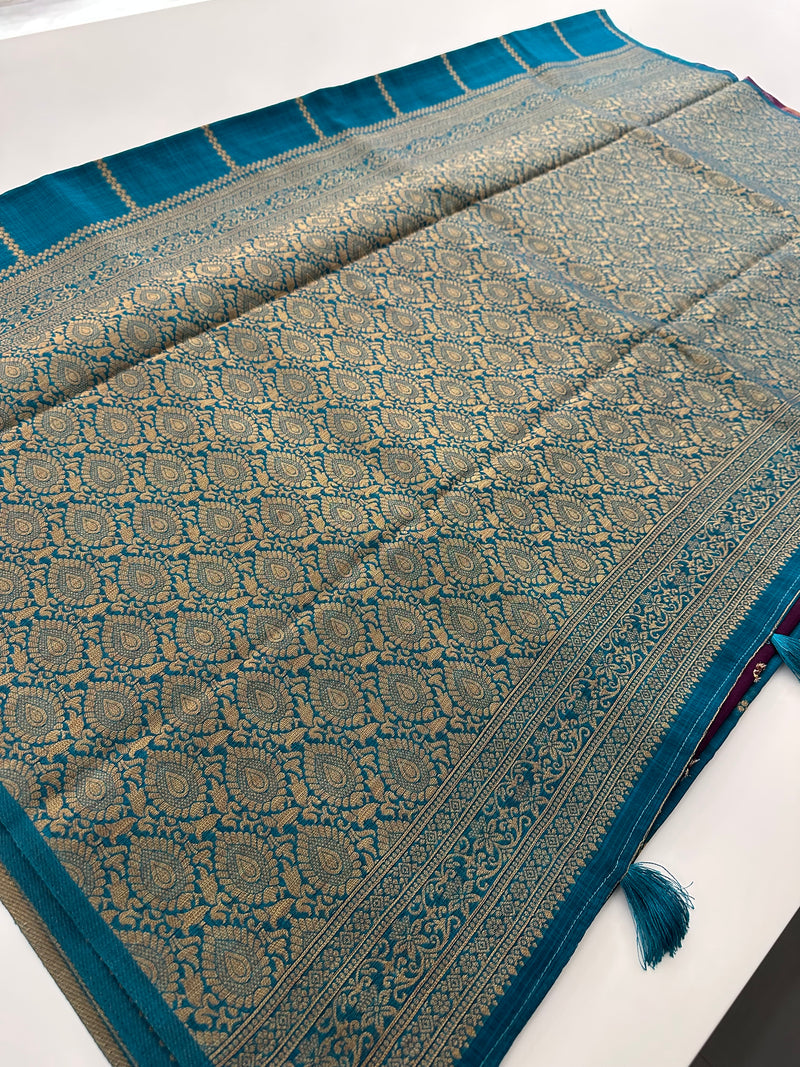 South Cotton Fancy Saree-JU28