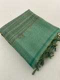 Linen Knot Work Fancy Saree-M15