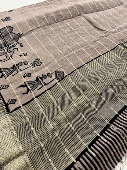 Rajasthan folk print fancy saree