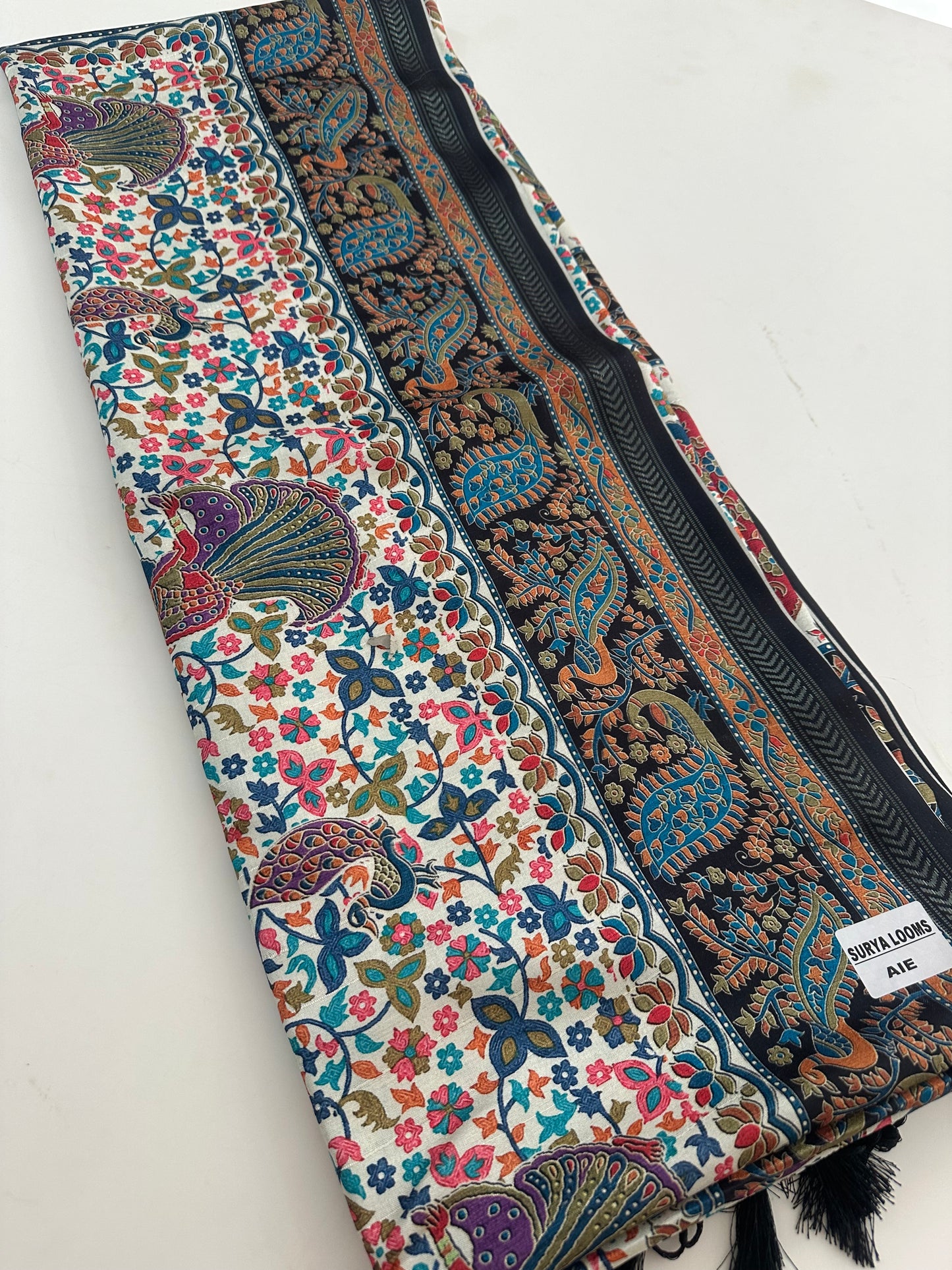 Kalamkari Tussar Printed-M26