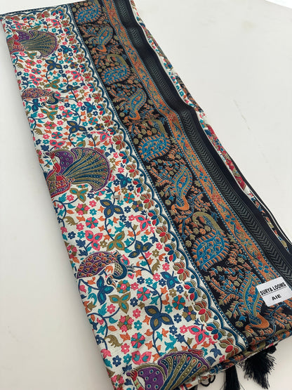 Kalamkari Tussar Printed-M26
