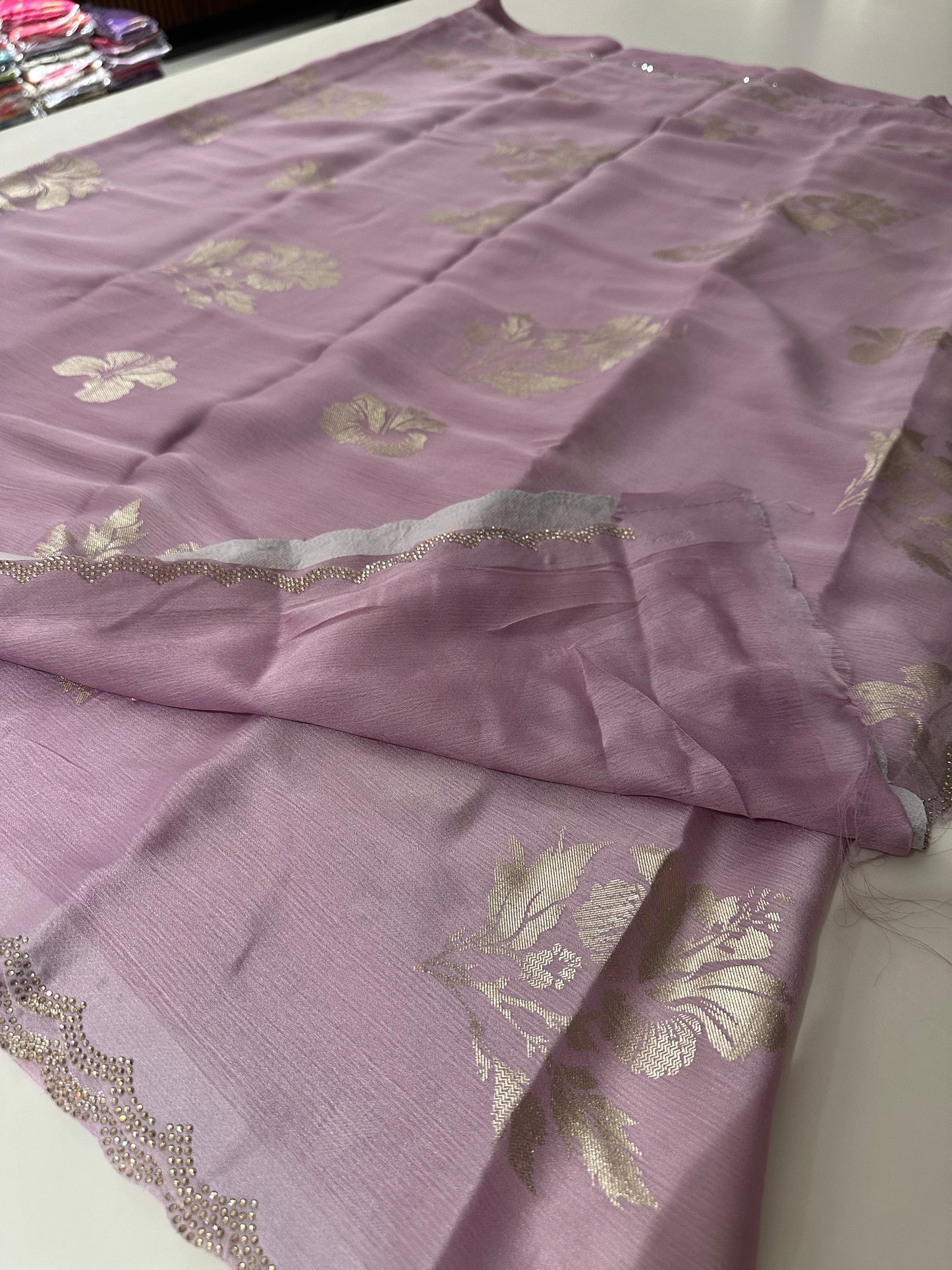 Foil Print Chiffon-J2